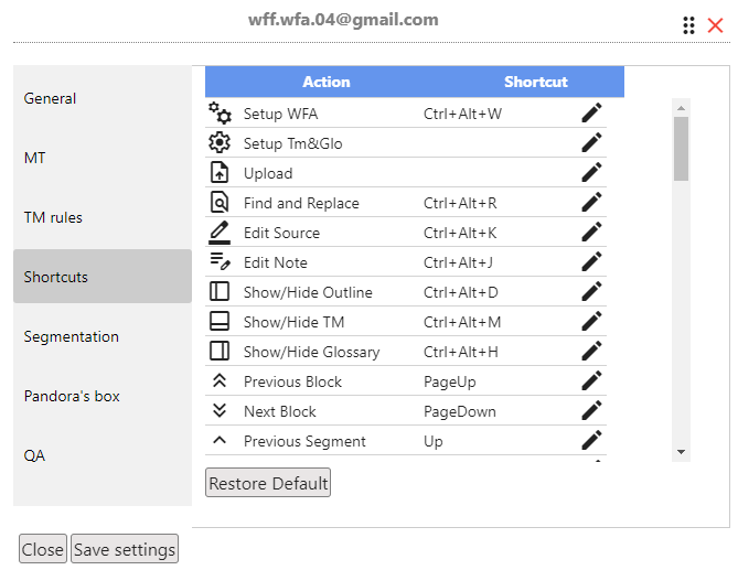 wfa setup shortcuts IMAGE 01