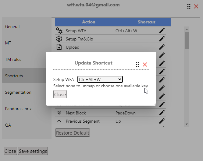 wfa setup shortcuts IMAGE 02